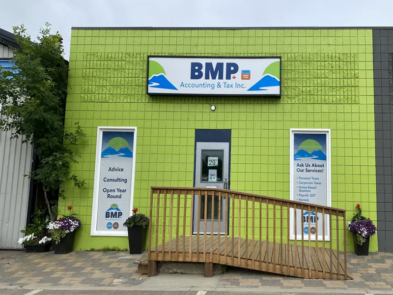 The BMP Accounting & Tax office on Huron Street in Devon, Alberta